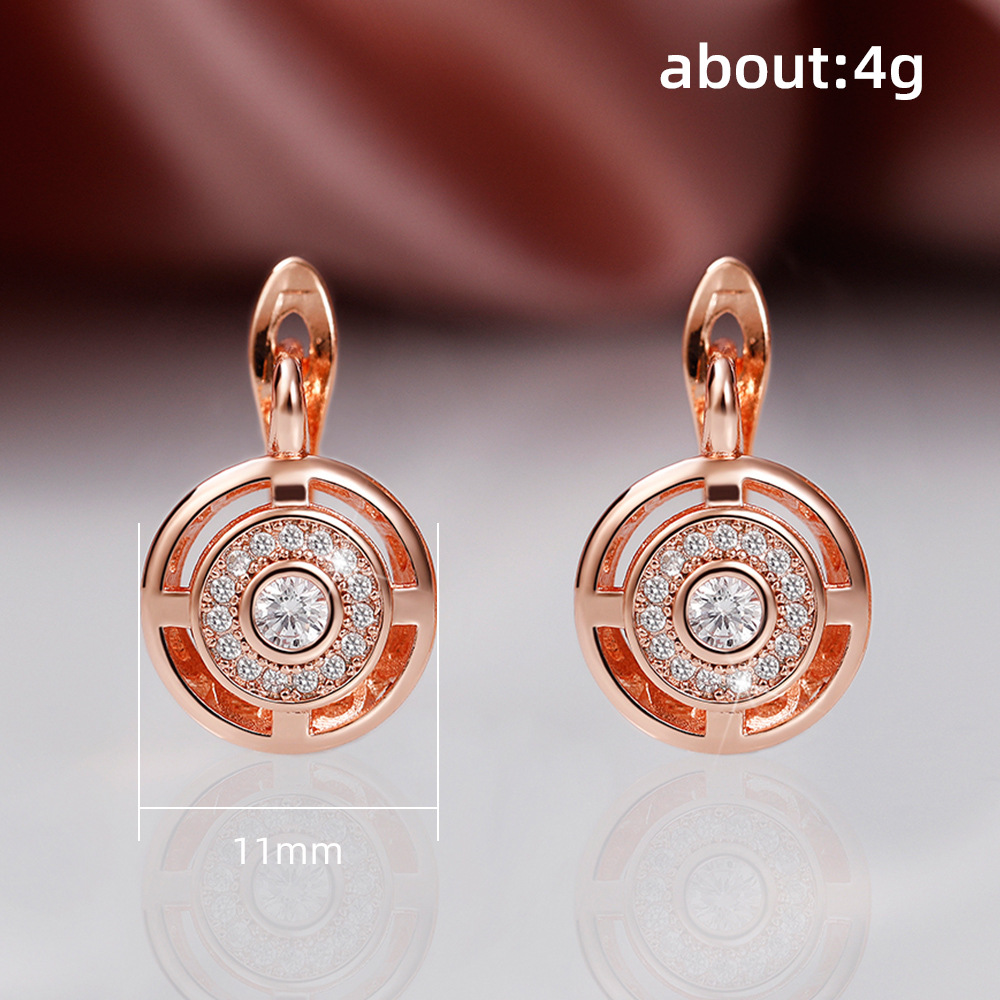 Gioielli unisex Moda moda orecchini zircone multicolore temperamento orecchini cristallo gioielli_voghion.com