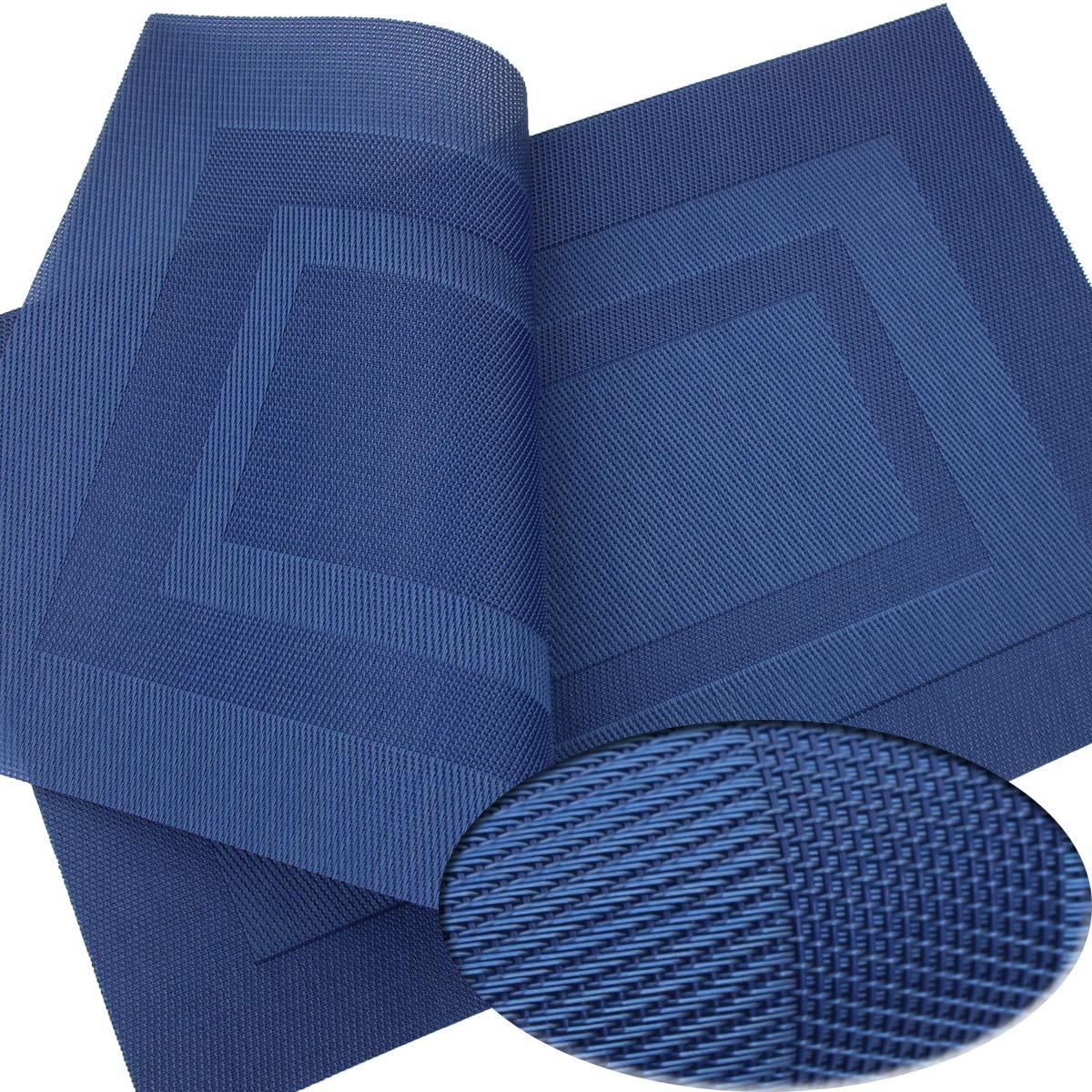 Amazon placemat Teslin pvc double frame placemat coasters waterproof and oil-proof easy to clean bowl mat restaurant wholesale