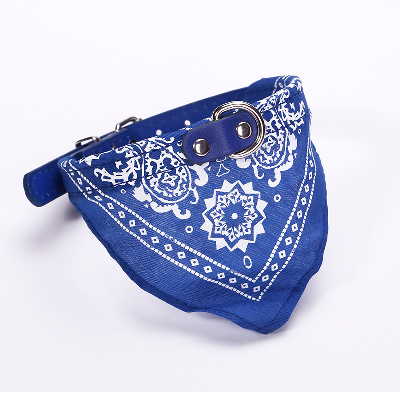 Manufacturers in stock cross-border products pet PU collar triangle saliva towel cat dog collar for small and medium cats