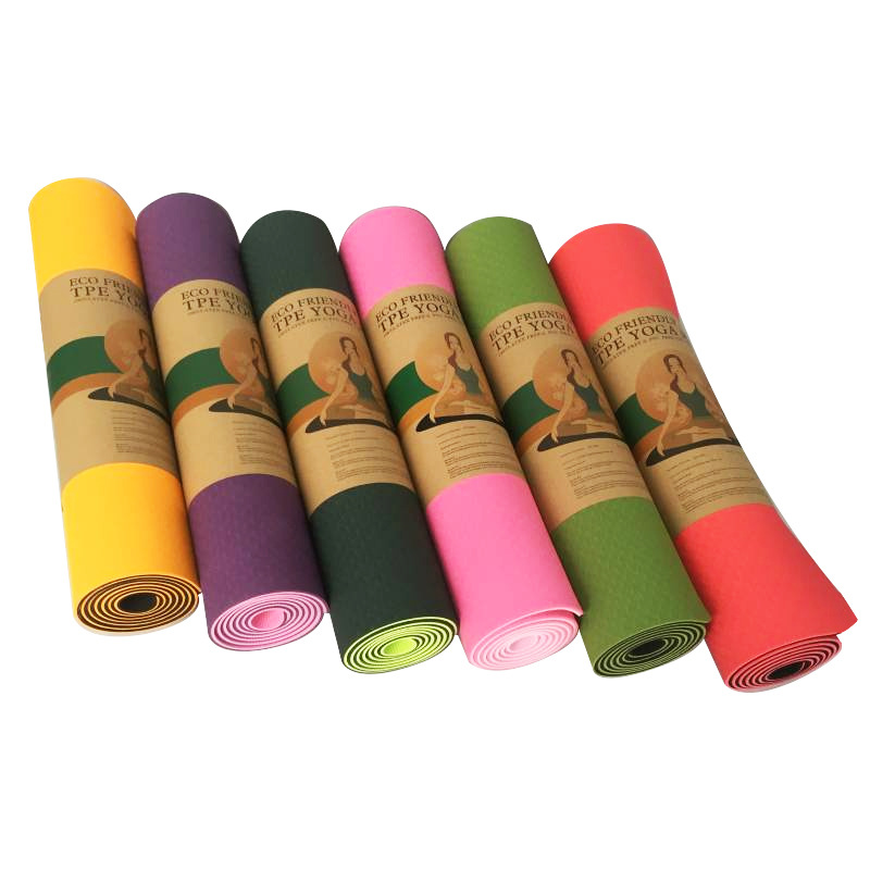 Factory Cross-border Fitness tpe Yoga Mat High Elastic Non-slip Fitness Home Skipping Rope Fitness tpe Yoga Mat