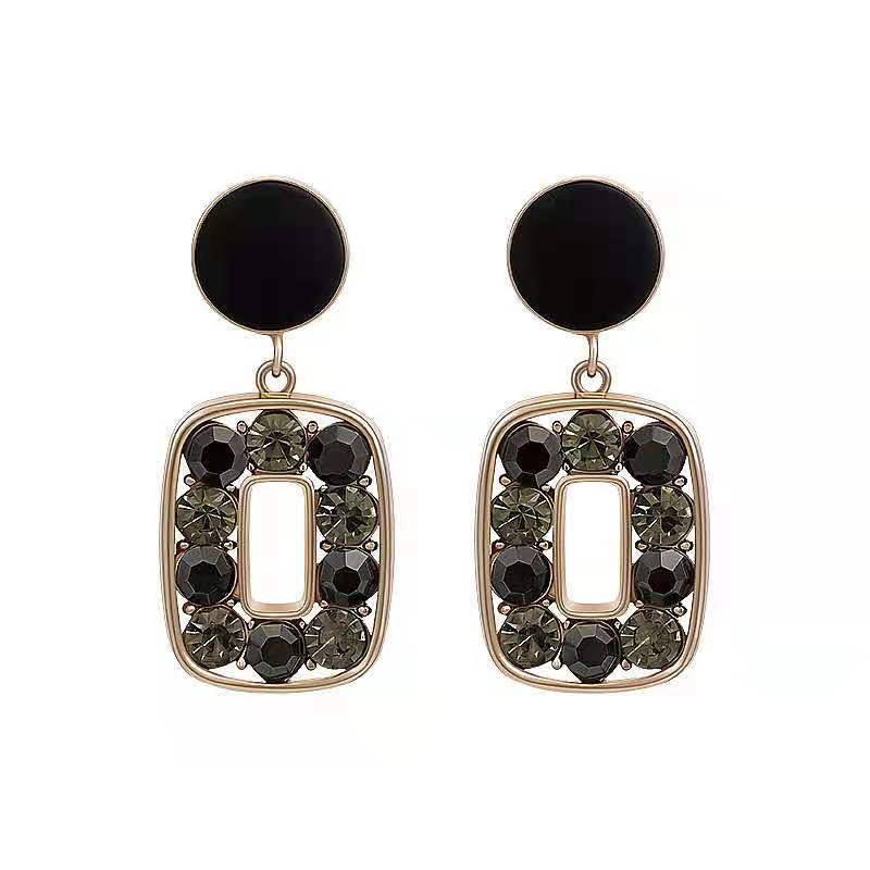 s925 Silver Needle Retro Hong Kong Style Earrings 2021 New Fashionable Korean Elegant Earrings Earrings Internet Celebrity Earrings for Women