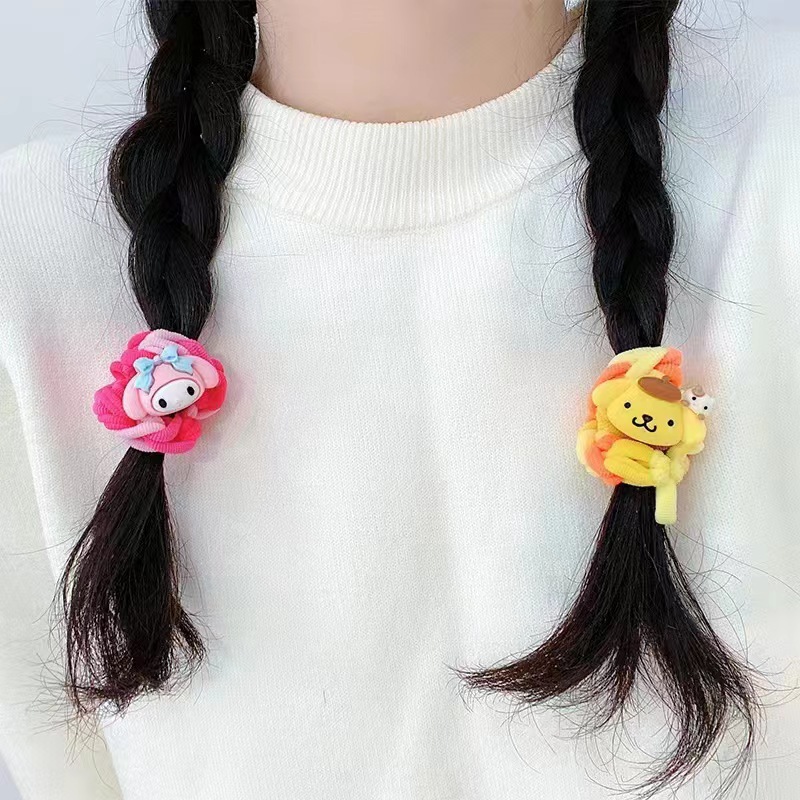 Sanrio coolomi bracelet diy gift hand-woven rubber band hair rope couple bracelet hair ring