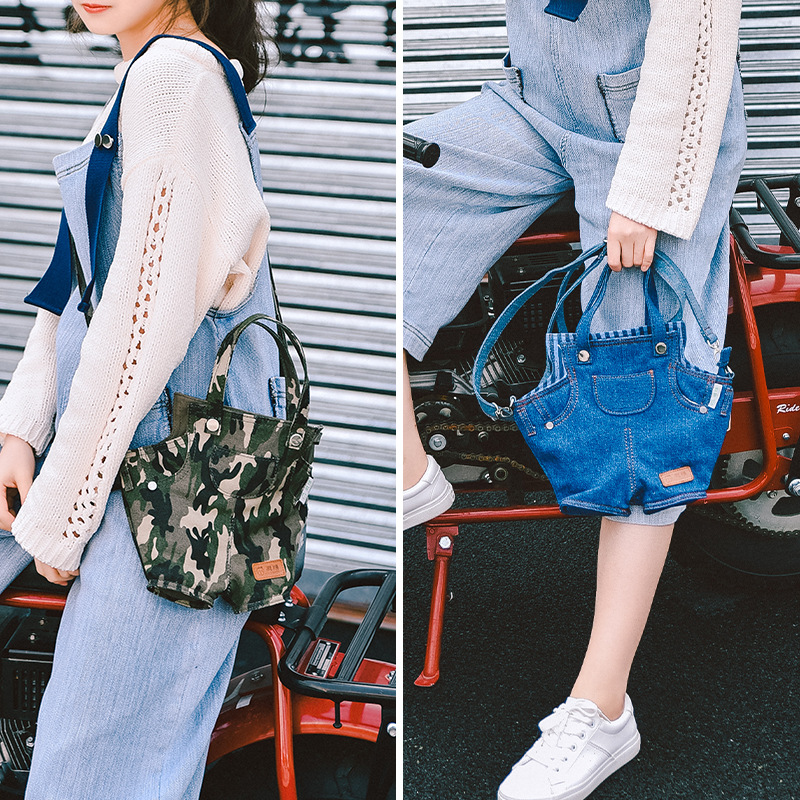 Personalized Denim Bag 2025 New Denim Bag Large Capacity Custom LOGO Women's Handbag Casual Crossbody Bag