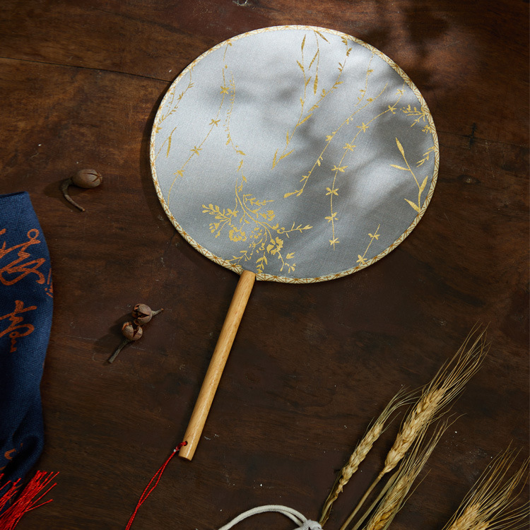Ancient style gilding classical bride Group fan wedding Chinese style hanfu Palace fan diy photography fan Chinese performance dance