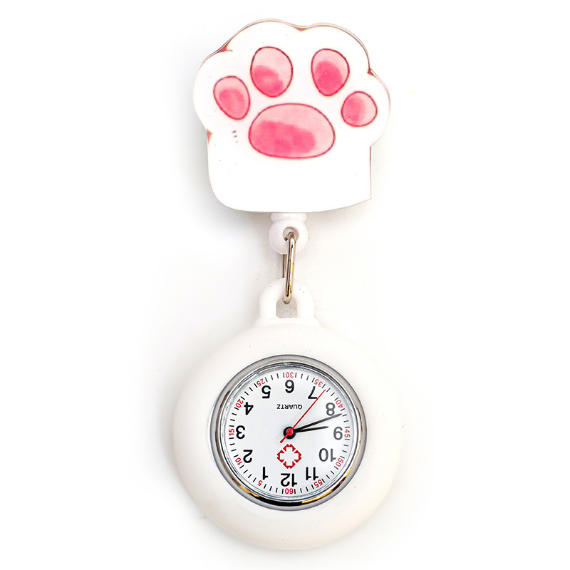 伸縮看護師時計メーカー卸売りキャラクター動物医師かわいい看護師胸時計学生懐中時計|undefined