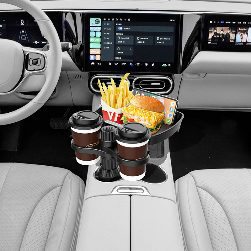 Car Mobile Phone Holder Tray Beverage Coffee Small Dining Table Food Storage Rack Water Cup Dinner Plate Holder