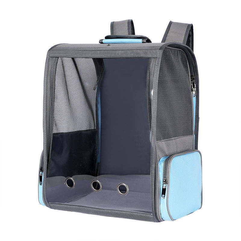 Pet Bag New Transparent Cloth Curtain Cat Bag Space Capsule Backpack Pet Backpack for Going Out Carrying Bag Dog Backpack