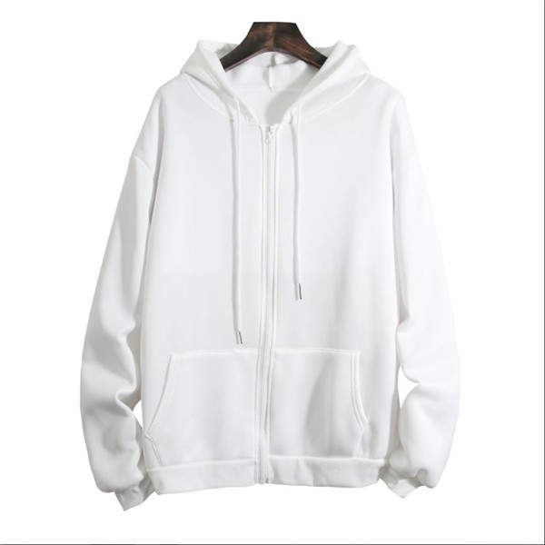 Hooded Zipper fleece-lined sweater Youth student male thick coat class clothes loose printing couple clothes fashion
