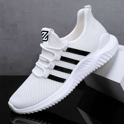 A generation of spring breathable sports running shoes men's white shoes fashion casual shoes Foreign Trade men's shoes