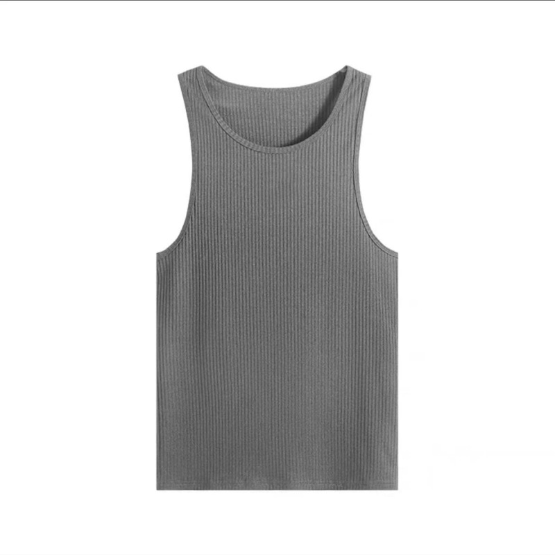 Trendy running sweat-absorbent wet stretch tights training sports vest men's sleeveless fitness clothes summer men's
