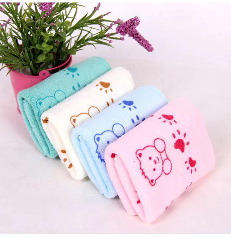Wholesale towel cartoon printed towel 240g fine fiber children's towel 25*50 kindergarten gift towel saliva