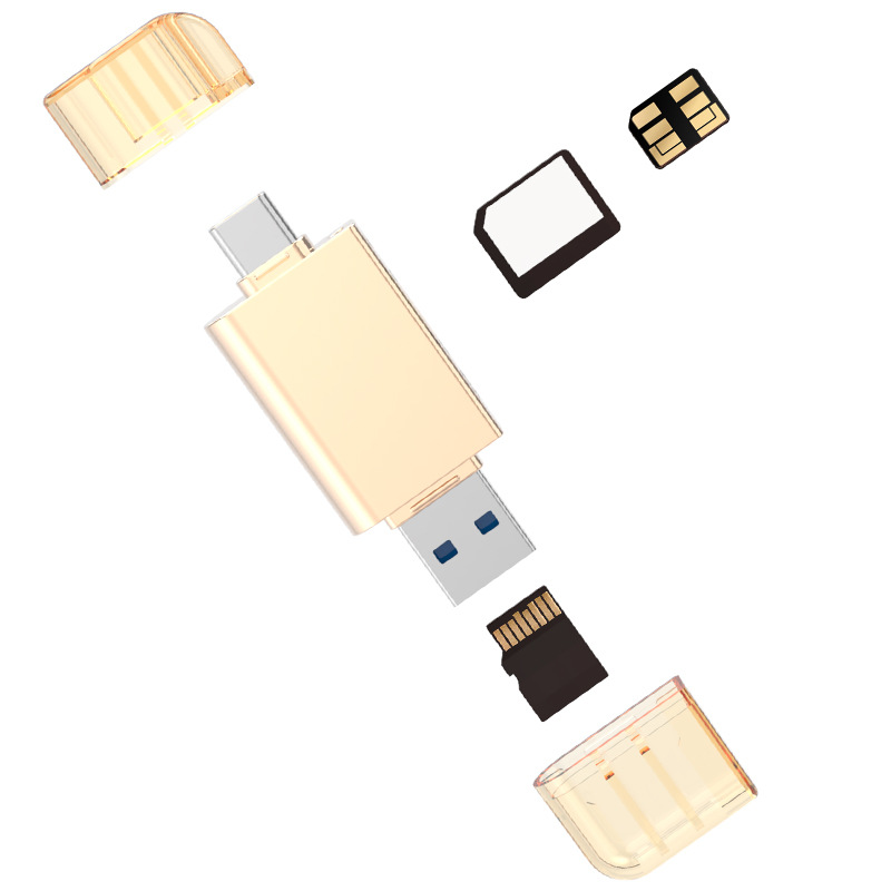 Новый кардридер «Два в одном» NM + Micro SD USB3.0 Высокоскоростная передача поддерживает связь мобильного телефона/компьютера