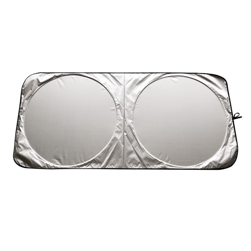 Car sun visor double ring sun visor silver-coated front gear sun visor heat insulation sun protection car sun visor