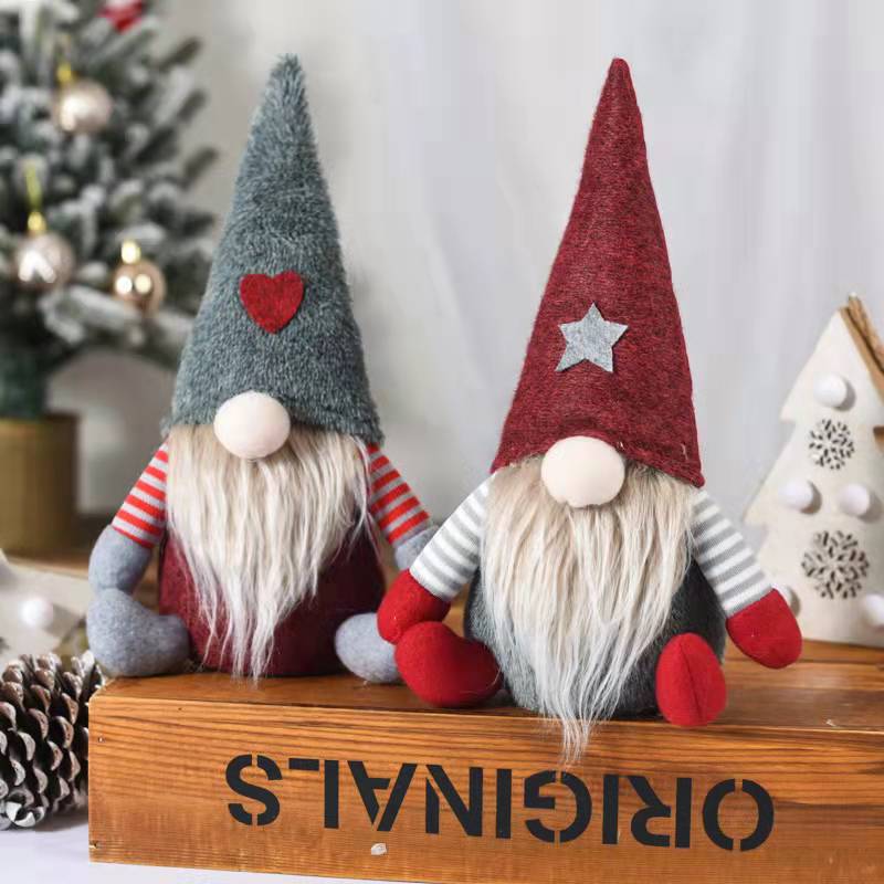 Cross-border Christmas faceless doll elf toy Rudolph European and American style decoration Christmas creative ornaments wholesale 