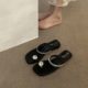 French style square head rhinestone toe sandals for women to wear high-end sense 2024 new summer elegant silver sandals