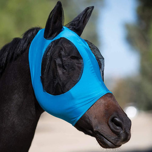 2021 New Amazon breathable horse mask anti-mosquito anti-insect anti-fly mask equestrian supplies factory support delivery