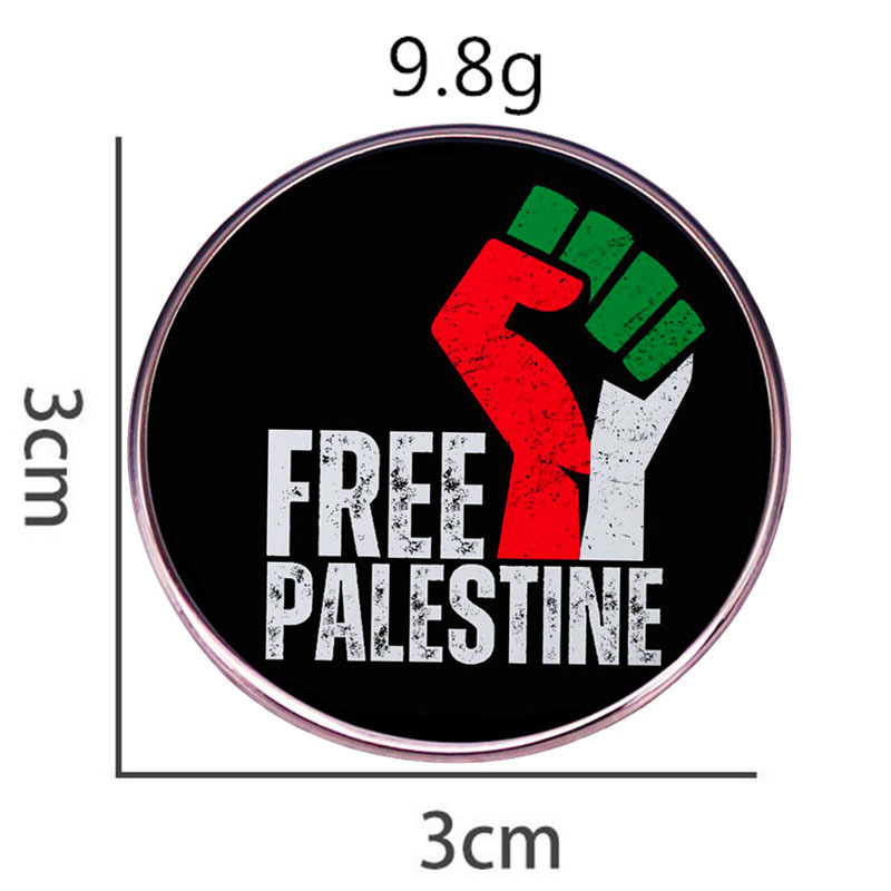 Free Palestine brooch Liberation Palestine pin badge metal alloy badge accessories