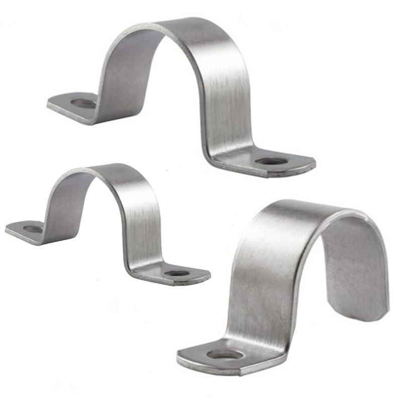 Thickened Saddle Marka 304 Stainless Steel Tube Card Omka U-shaped Card Hot Dip Galvanized Single Saddle Marka