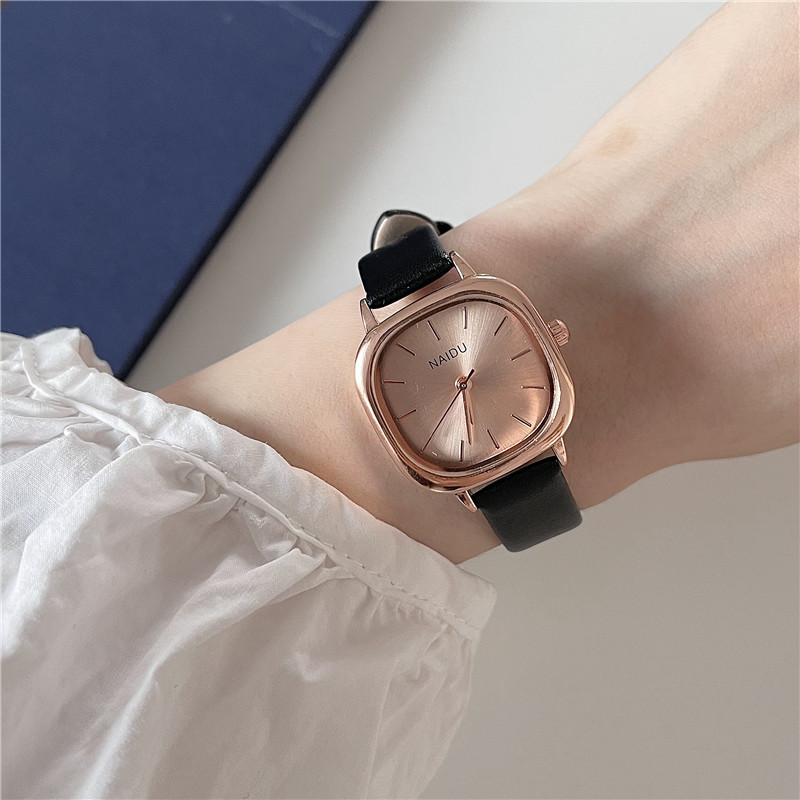 Belt Square Watch Women's Summer 2021 New Simple Temperament Girls Junior High School Students Small Fresh Quartz Watch