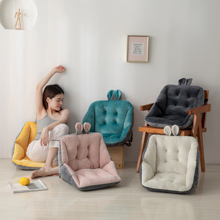 Cross-border plush thermal cushion student chair cushion integrated office dining chair cushion autumn and winter days surrounded butt cushion