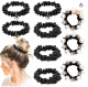 Pearl Crystal Hair Ring -9 Piece Set C