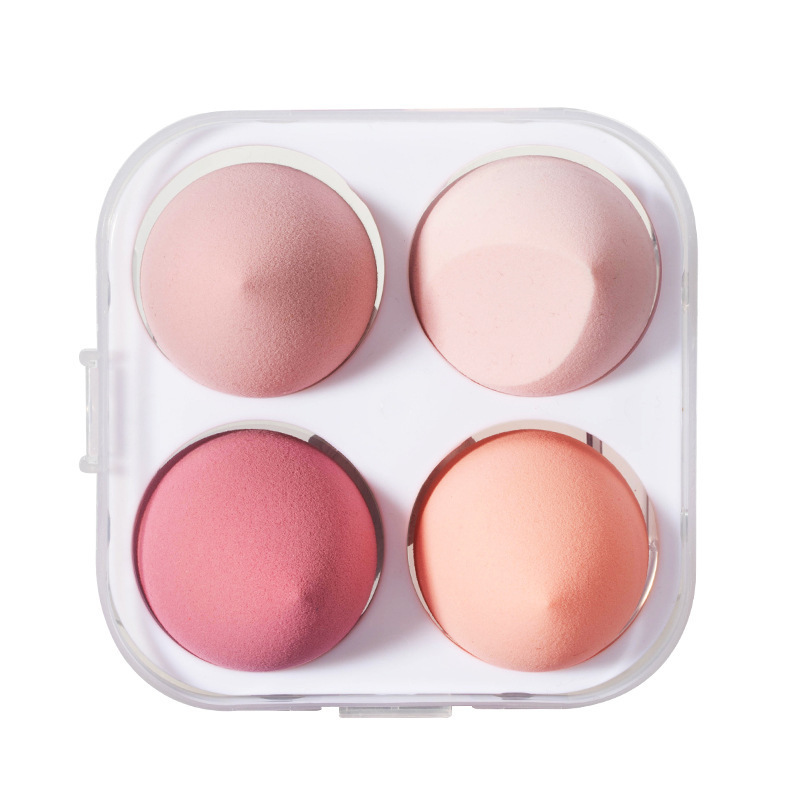 Internet Red Anchor with Goods Super Soft Makeup Eggs Don't Eat Powder Sponge Eggs Transparent Eggs Boxed Powder Puff Beauty Makeup Eggs Set