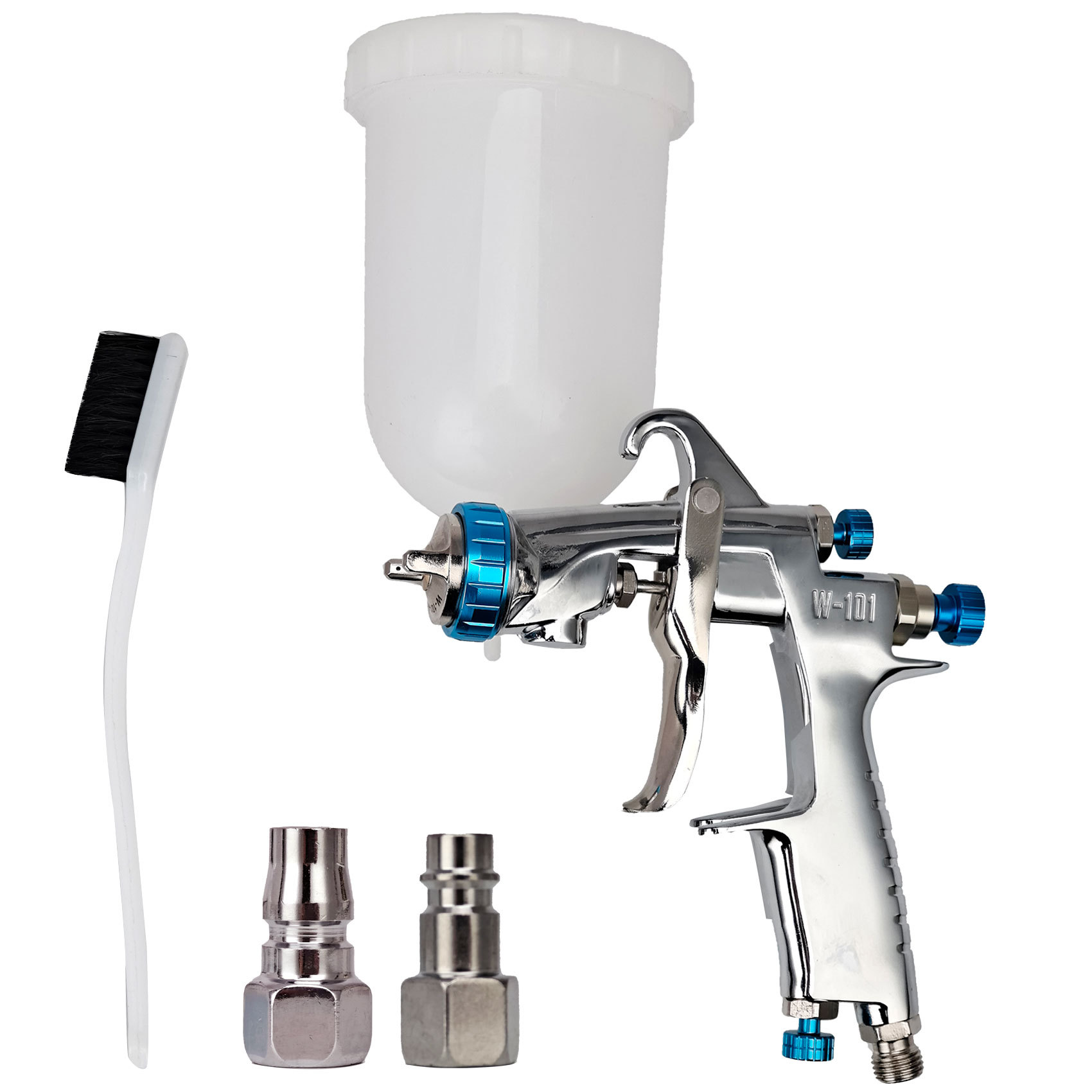 Cross-border spot W101 on pot high atomization car paint furniture paint boutique spray gun paint topcoat spray gun