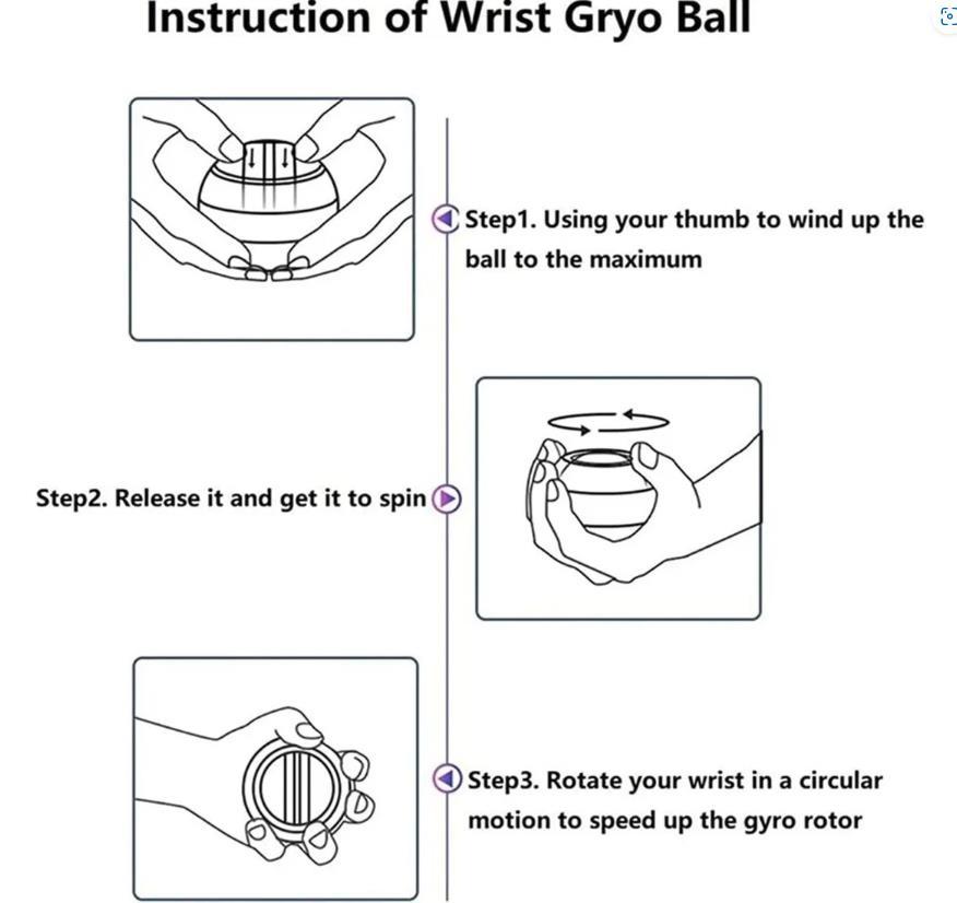Wrist ball fitness top grip ball arm muscle training self-starting lights platinum Black Source manufacturers