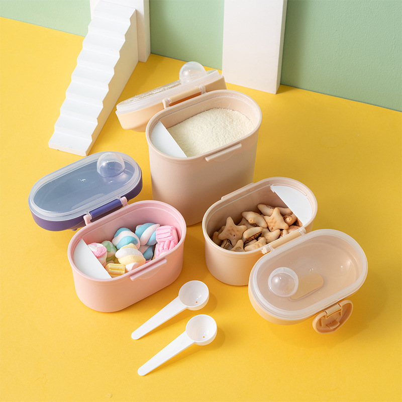 婴儿奶粉盒奶粉分格储存罐便携式外出密封防潮分装盒装辅食米粉盒