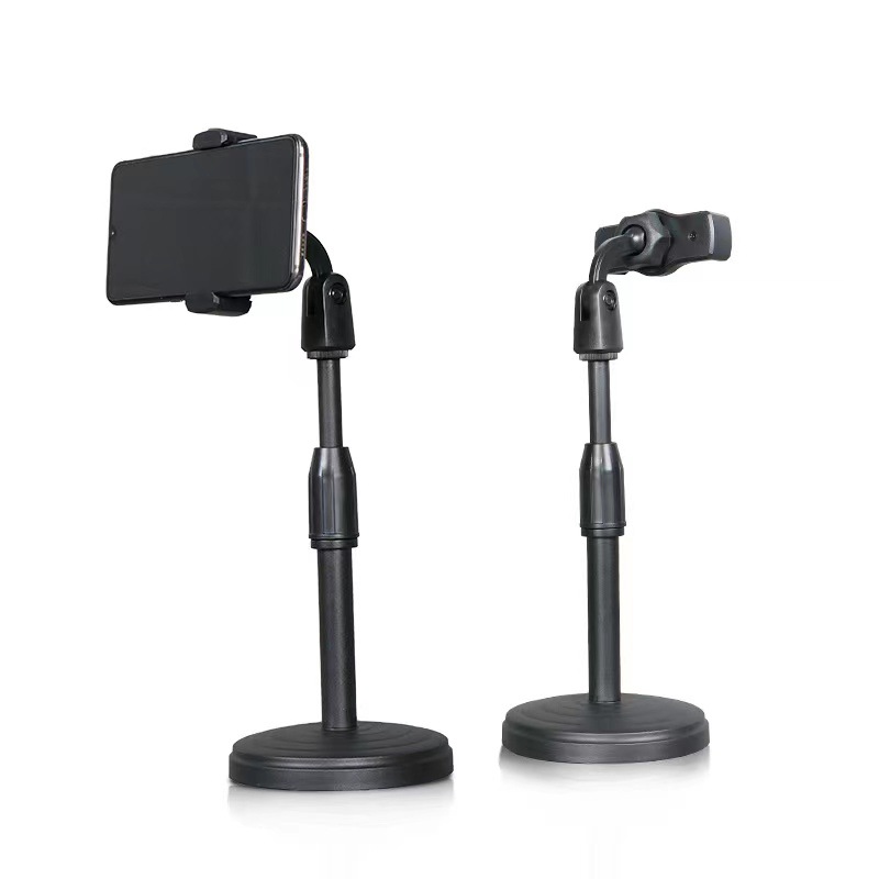 Adjustable Rotating Desktop Lazy Bracket Mobile Phone Holder Live Broadcast Selfie Multi-functional Round Disk Table Extension