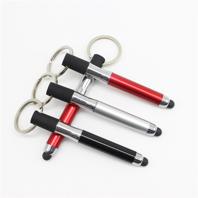 Key Ring Touch Screen Ballpoint Pen Cross-border Hot Sale Touch Screen Capacitance Pen Mini Handwriting Insert Advertising Touch Screen Pen