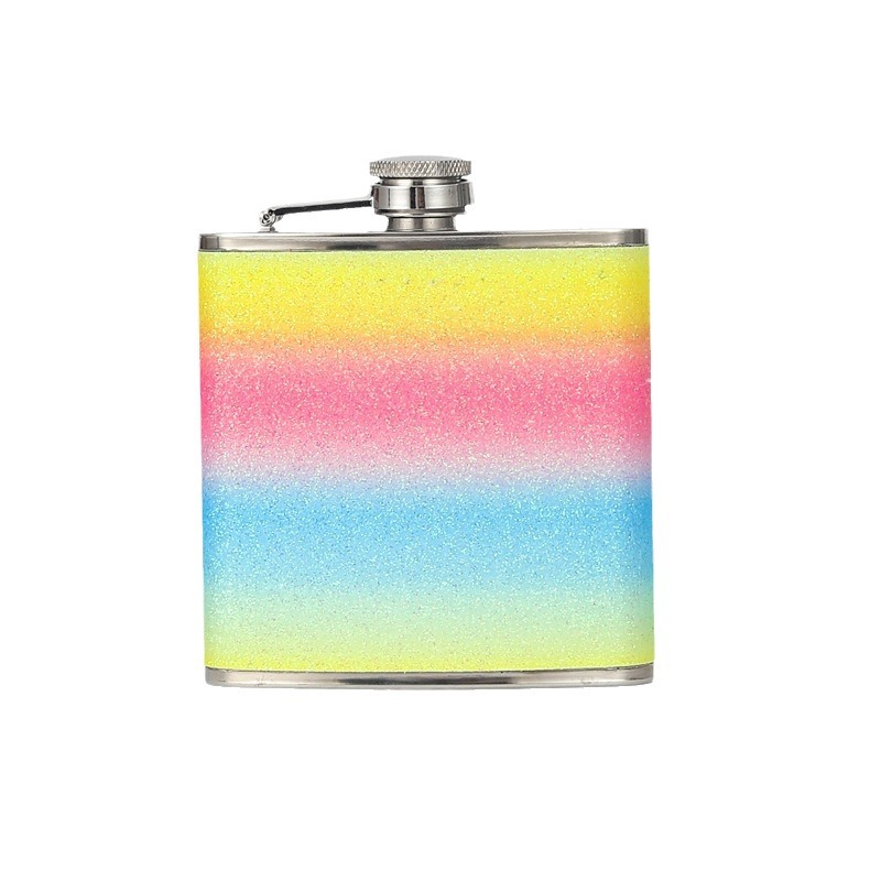 Оптовая Продажа с фабрики портативная фляжка из нержавеющей стали 8oz7oz6oz Gretel черный серебристый розовый Золотой подарочная коробка
