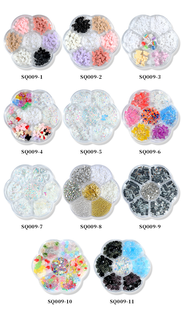Nail Art Jewelry Internet Celebrity Popular Mixed All-match Color Diamond Camellia Butterfly_voghion.com