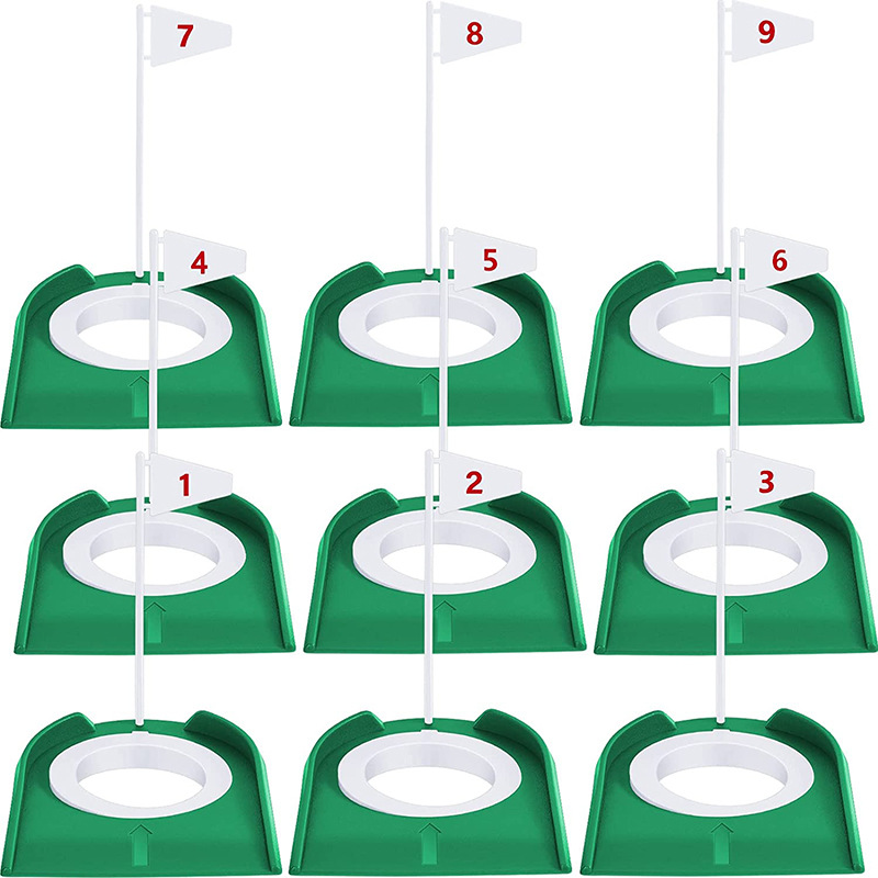 Golf putter plate digital 9 sets of putter exerciser green putter practice golf accessories