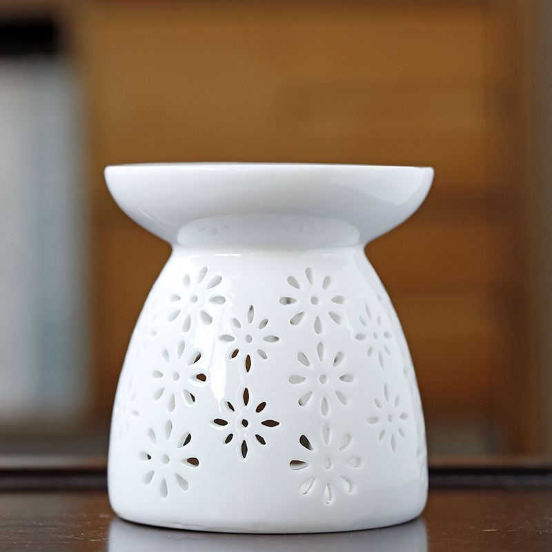Large Capacity Candle Ceramic Aroma Furnace Lamp Indoor Incense Furnace Sandalwood Anti-Dry Burning Yoga Home Retro