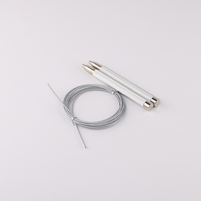 Sports rope skipping cross-border high school entrance examination aluminum alloy steel wire rope skipping student adult fitness self-locking racing rope skipping wholesale
