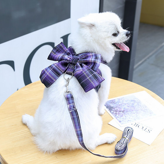 Pet Dog Cat JK Vest Traction Rope Teddy Clothes Better Than Panda Skirt Dog Chest Strap Dog Walking Rope Supplies