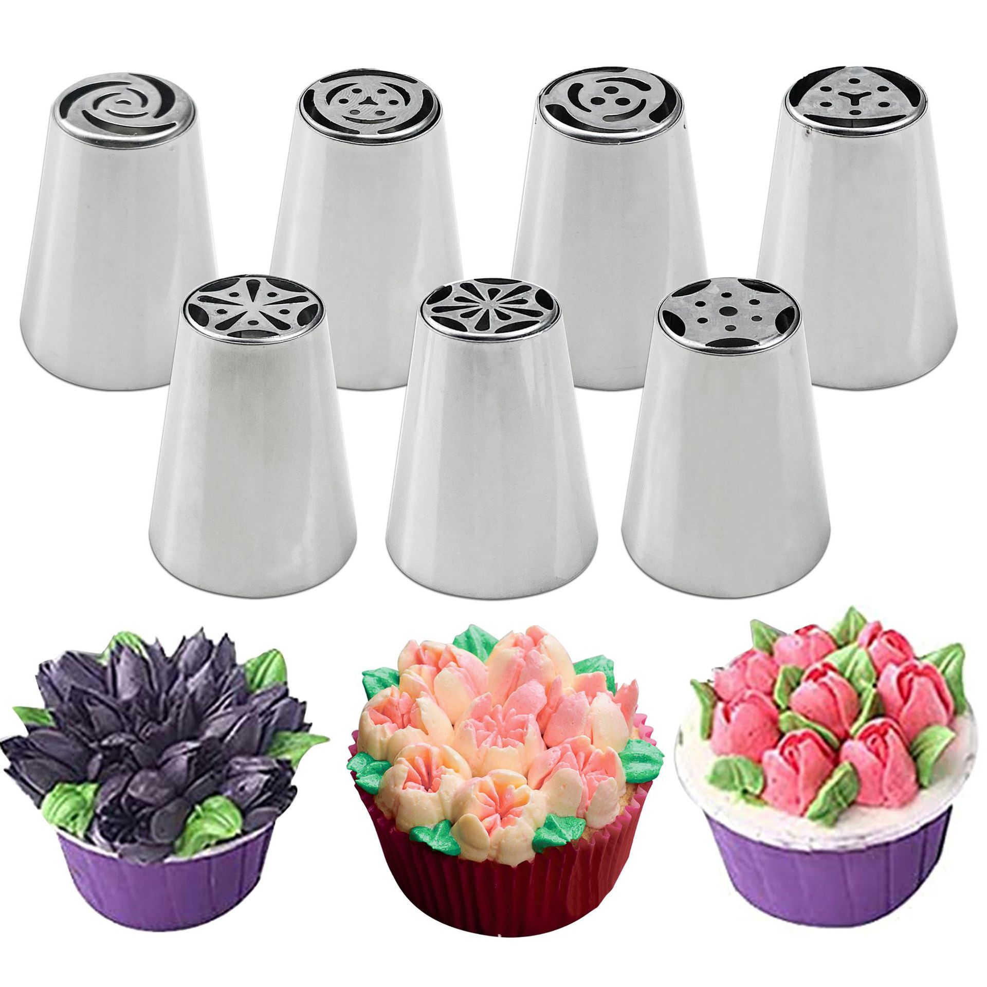Russian stainless steel piping nozzle set a variety of complete cake DIY piping nozzle cross-border e-commerce baking tools