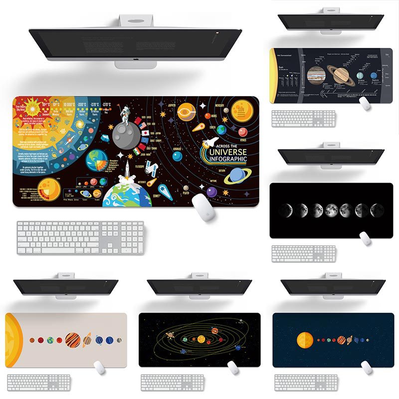 Space Universe Planet Large Mouse Pad Large Personalized Game Computer Office Laptop Creative Desk Mat