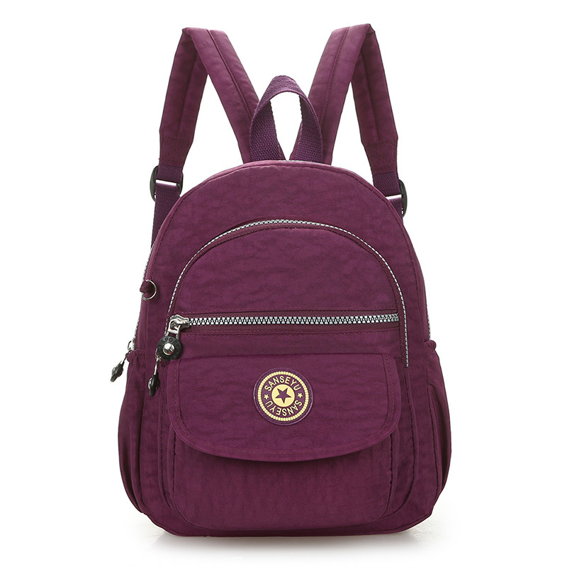 2022 foreign trade new shoulder bag simple nylon backpack outdoor travel hiking shoulder bag fashion student bag