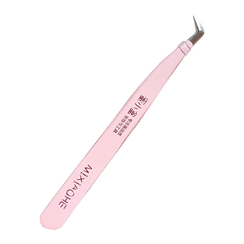 False eyelash tweezers stainless steel olecranon clip grafting tweezers eyelash clip gold feather clip high precision eyelash Special