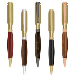 Supply creative new bullet shape wood gift pen oily ballpoint pen Bolt bullet wood ballpoint pen