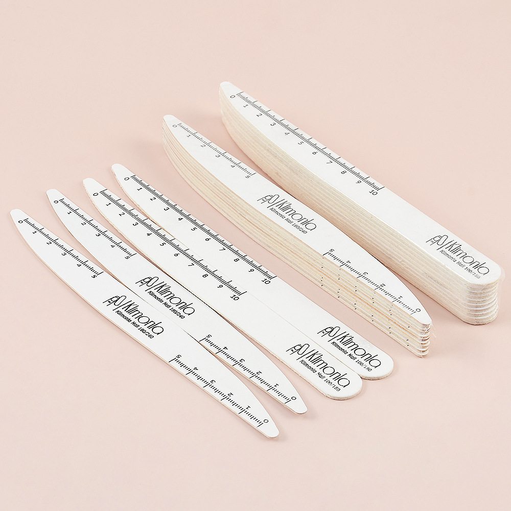 Nail Art Ultra-thin Sand Strip Mixed Knife-shaped Willow Leaf-shaped Wood Chip Nail Repair Polishing Washable Nail Art Shop Special