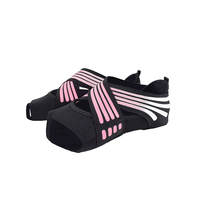 Yoga Dance Shoes Non-slip Silicone Pilates Socks Five Toes Soft Bottom Indoor Professional Open Toe Sports Socks