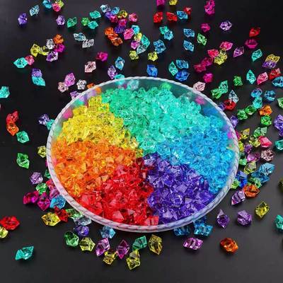 Acrylic simulation broken ice wishing bottle filler Crystal porcelain painting material DIY fish tank decoration shooting props