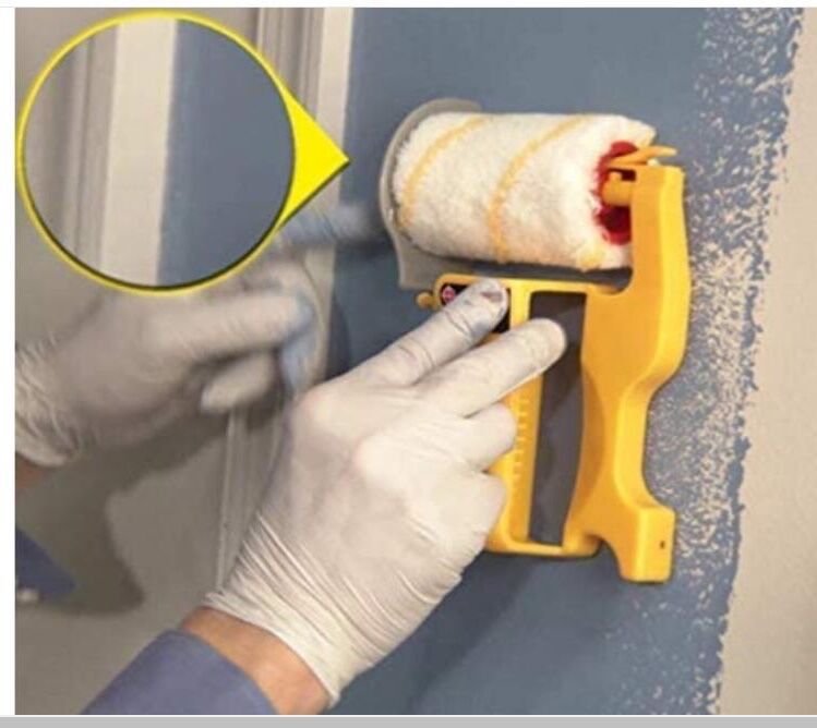 Multi-purpose paint brush roller brush no dead angle fine wool latex paint roller paint roller brush wall trimming color separation tool