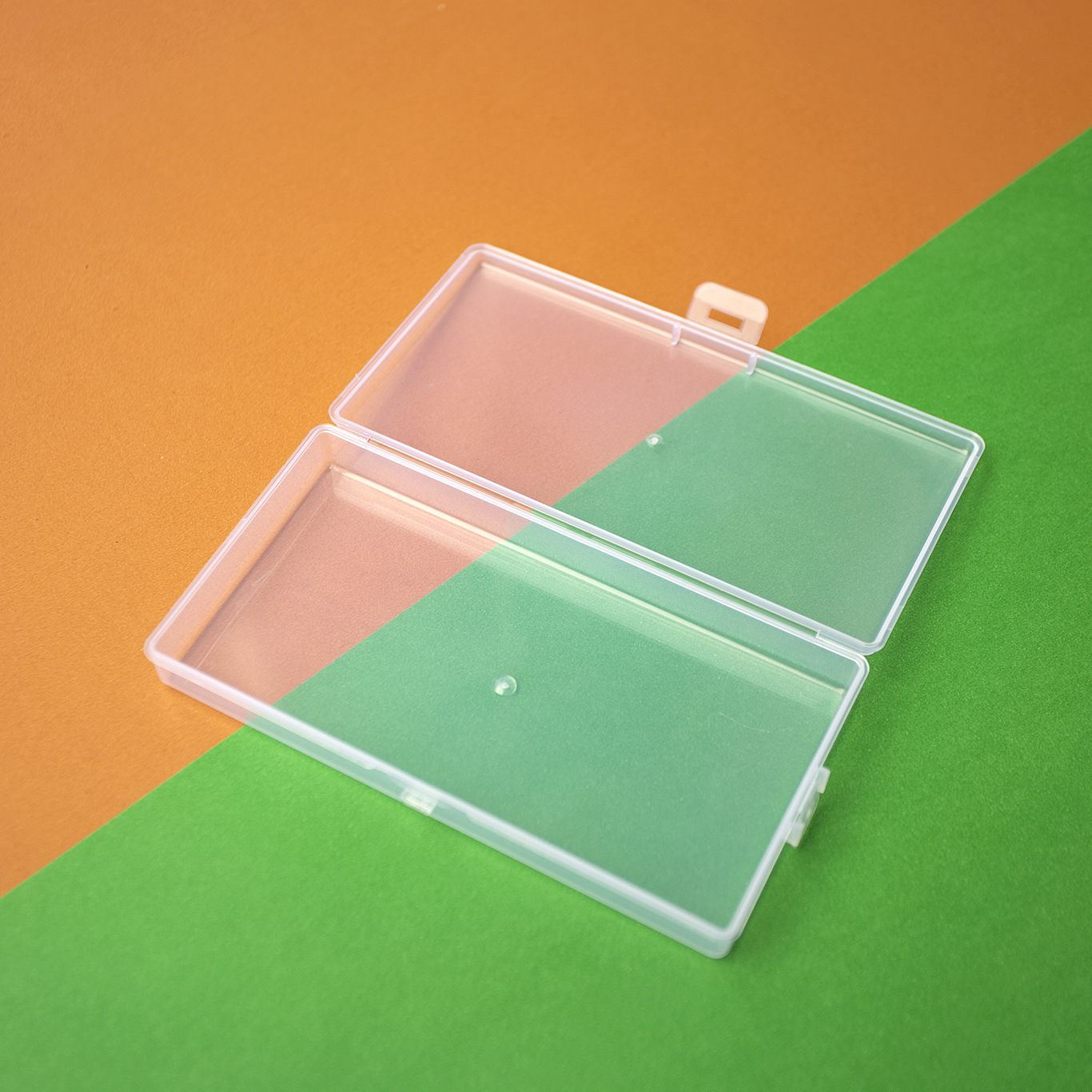 Transparent pp plastic empty box small accessories jewelry box with lid desktop finishing box hardware parts sample storage box