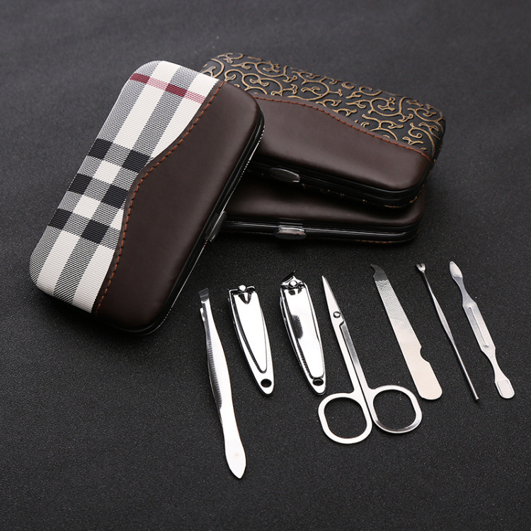 in stock nail clippers 7 piece set custom nail clippers suit gift printing logo manicure nail tools nail clippers