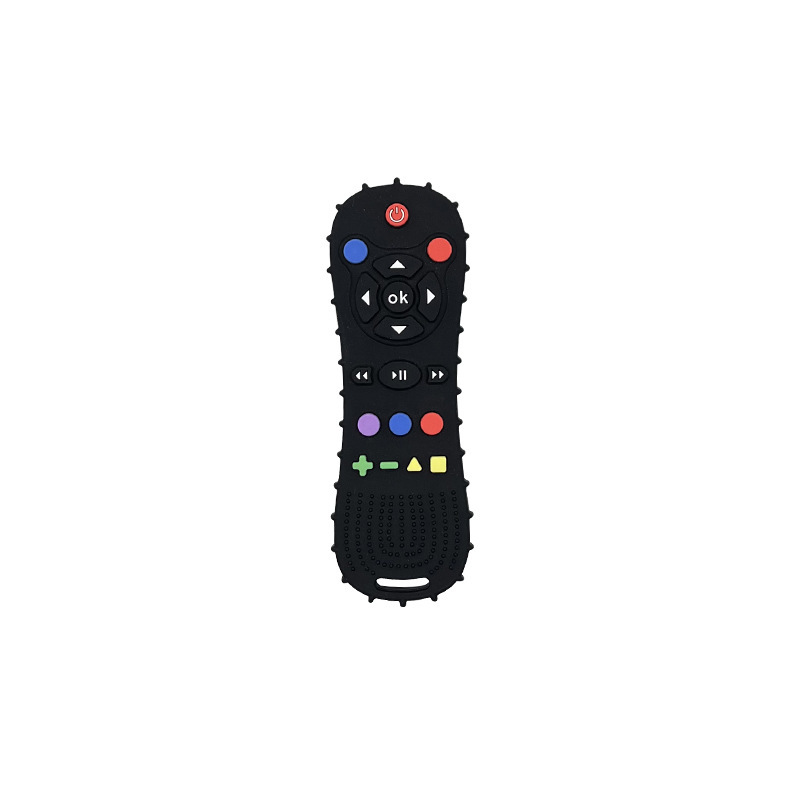 Cross-border New Baby Gum Anti-eating Hand Grinding Stick Baby Gum Food Grade Silicone Remote Control Gum Toy