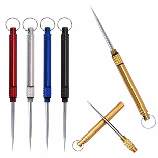 Titanium alloy toothpick portable multi-functional fruit pick tooth artifact anti-plug tooth outdoor camping essential tool